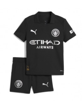 Manchester City Replika Borta Kläder Barn 2025-26 Kortärmad (+ byxor)